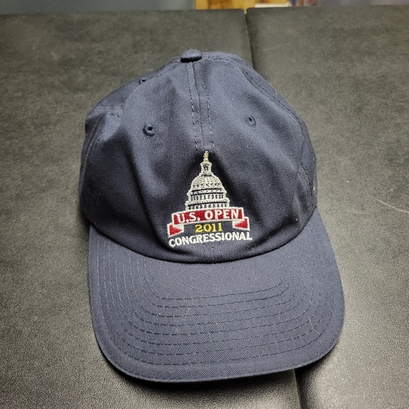 US OPEN 2011 CONGRESSIONAL USGA BLUE GOLF BALL CAP ADJUSTABLE HAT Senate House - Picture 1 of 5